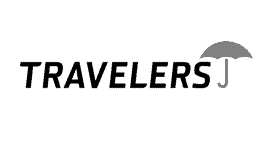 Travelers white logo
